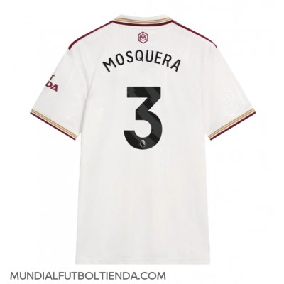 Camiseta Arsenal Cristhian Mosquera #3 Tercera Equipación Replica 2025-26 mangas cortas Camiseta Arsenal Cristhian Mosquera #3 Tercera Equipación Replica 2025-26 mangas cortas